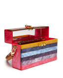 Small Striped Trunk Bag, Fuchsia Multi