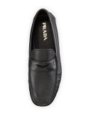 Pebbled Leather Driving Shoe