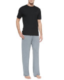 Basel Jersey Lounge Pants, Gray 