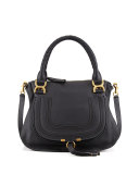 Marcie Medium Satchel Bag, Black