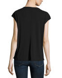 Feminine Muscle Tee, Noir