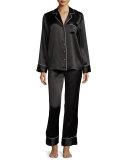 Silk Satin Two-Piece Pajama Set