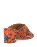 Stanley Floral Crisscross Sandal, Orange