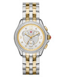 37mm Belmore Watch Head with Diamonds, Silver/Gold