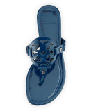 Miller Flat Patent Sandal, Province Blue
