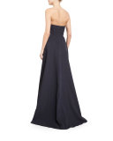 Strapless Sweetheart-Neck Gown