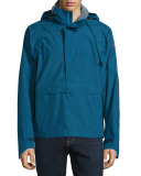 Brunswick Hooded Anorak Jacket, Midnight Blue