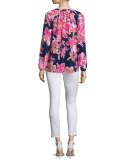 Bryn Cashmere Ruffle-Back Cardigan