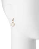 White Mother-of-Pearl Drop Earrings in 18K Rose Gold