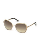 Oversize Square Sunglasses, Bronze