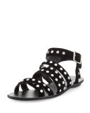 Karin Studded Strappy Flat Sandal