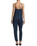Suki Sleeveless Drawstring Jumpsuit, Grier