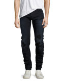 Arc 3D Distressed Slim Jeans, Black