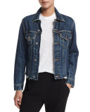 Raw-Edge Denim Jacket, Engineer