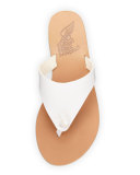 Igia Leather Thong Sandal, White