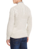 Panama Check Long-Sleeve Sport Shirt, Brown