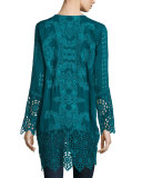 Lona Long Embroidered Tunic 