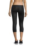 Airbrush Glossy Capri Sport Leggings
