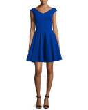 Amethys Cap-Sleeve Fit & Flare Dress 