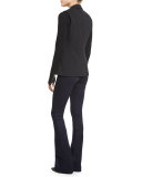 Flare-Leg Dark Stretch Jeans