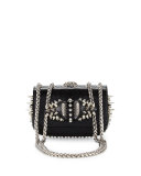 Sweety Charity Spikes Crossbody Bag, Black
