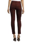 Skinny Suede Pants, Port