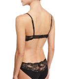 Airy Blooms Push-Up Bra, Black