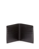 Bourdon Leather Bi-Fold Wallet, Black