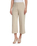 Cropped Wide-Leg Pants, New Linen, Petite