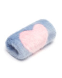 Girls' Faux-Fur Heart Muff