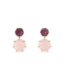 Osetra Rhodolite Garnet & Pink Opal Earrings