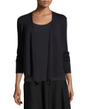 4-Way Lightweight Cardigan, Midnight, Petite