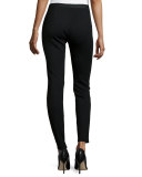 Stretch Ponte Leggings, Black, Petite 