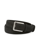 Python Belt w/Palladium Buckle, Black