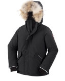 Youth Logan Parka with Fur Trim, Tan, XS-XL