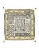 Sandos Printed Silk Scarf, Multi 