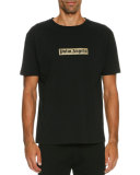 Golden Logo Graphic T-Shirt, Black