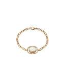 Mother-of-Pearl Locket Station Bracelet in 18K Yellow Gold