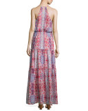 Tudor Sleeveless Tiered Maxi Dress, Marmari