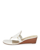 Devyn Demi-Wedge Sandal, White