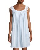 Annetin Short Nightgown, Light Blue