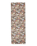 Camu Butterfly Silk Voile Shawl, Multicolor