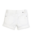 Piper Cuffed Denim Shorts, Griffon, Size 7-16