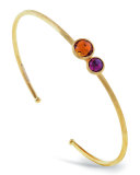 Jaipur 18K Two-Stone Bangle Bracelet
