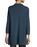 Funnel-Neck Bracelet-Sleeve Interlock Tunic