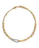 Bamboo 18K Gold & Diamond Loop Necklace