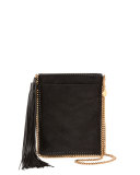 Falabella Fringe Tassel Crossbody, Black 