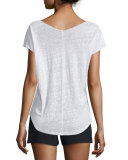 Lata V-Neck Linen Tee