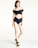 Lucette Off-The-Shoulder Two-Piece Swimsuit
