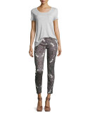 The Ankle Skinny Jeans, Swan River Paisley
